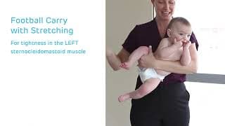 Renforcement du cou pour le torticolis dans les bras et étirement inclinaison latérale